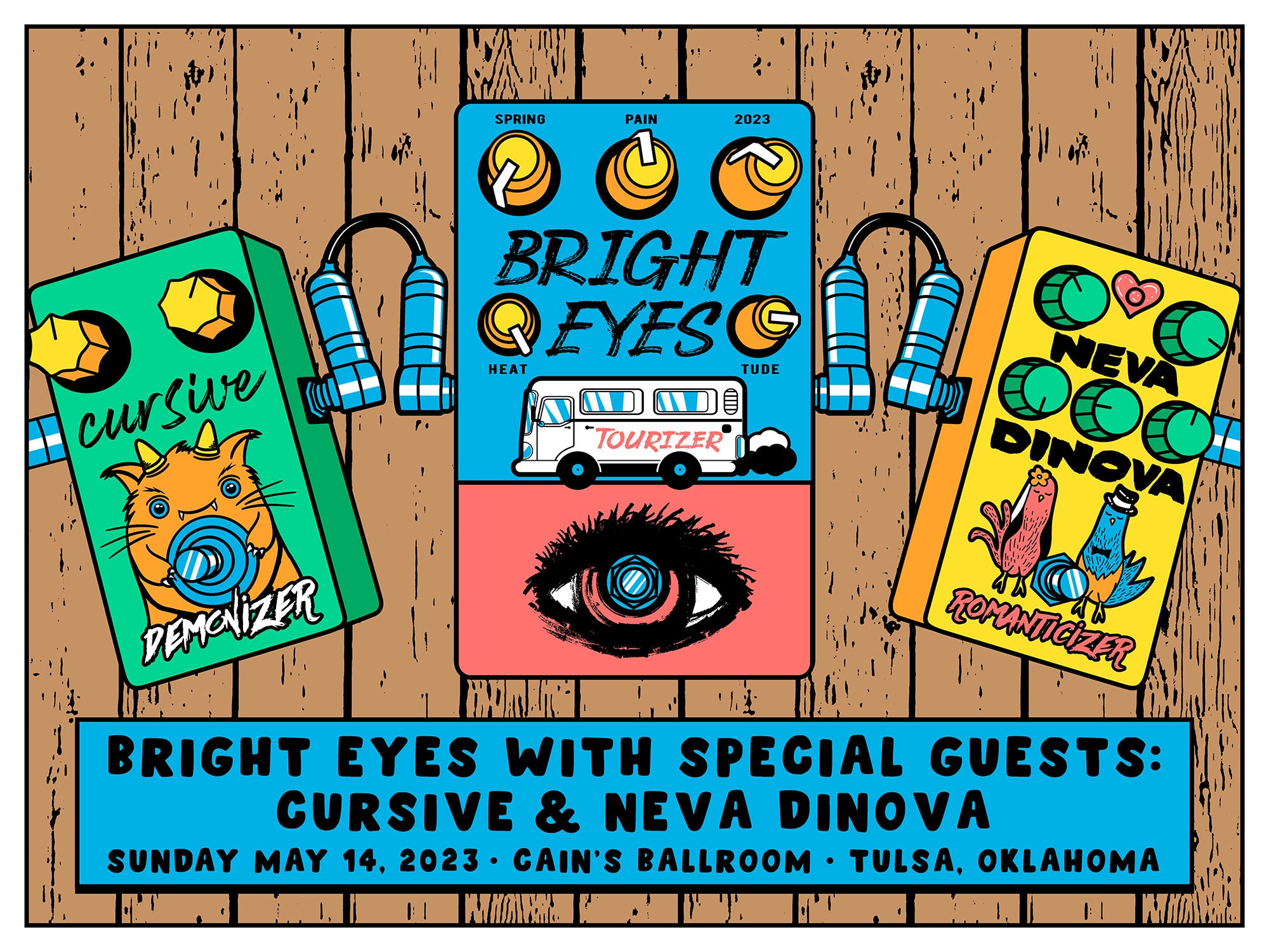 Bright Eyes | Tulsa 2023 Poster