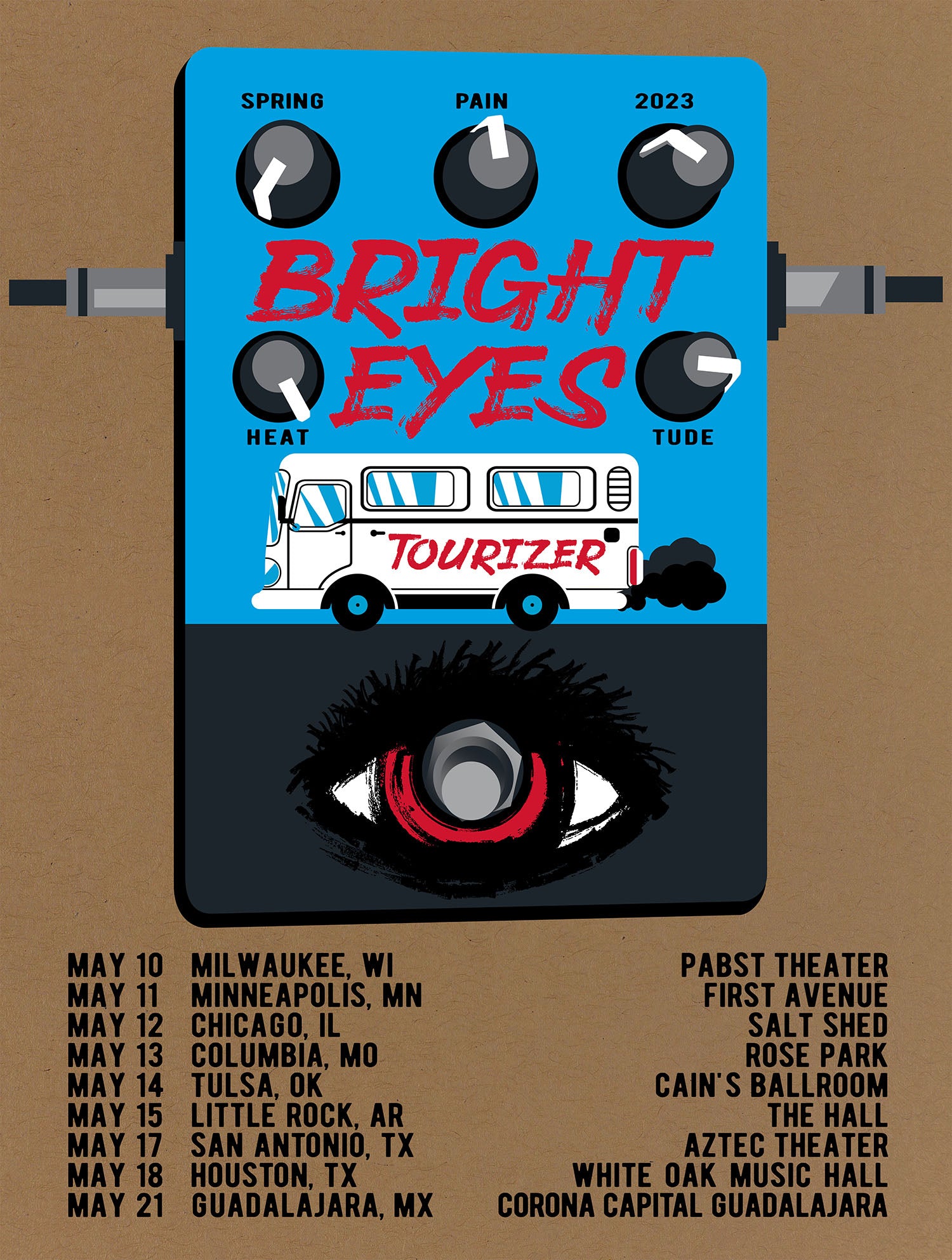 Bright Eyes | 2023 Tour Poster