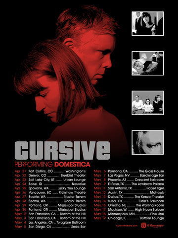 Cursive | 2023 Tour Poster