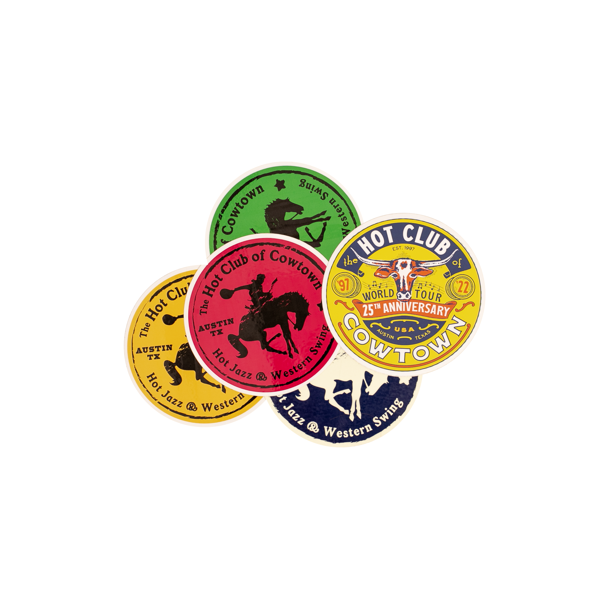 Hot Club of Cowtown | 25th Anniversary Sticker Set