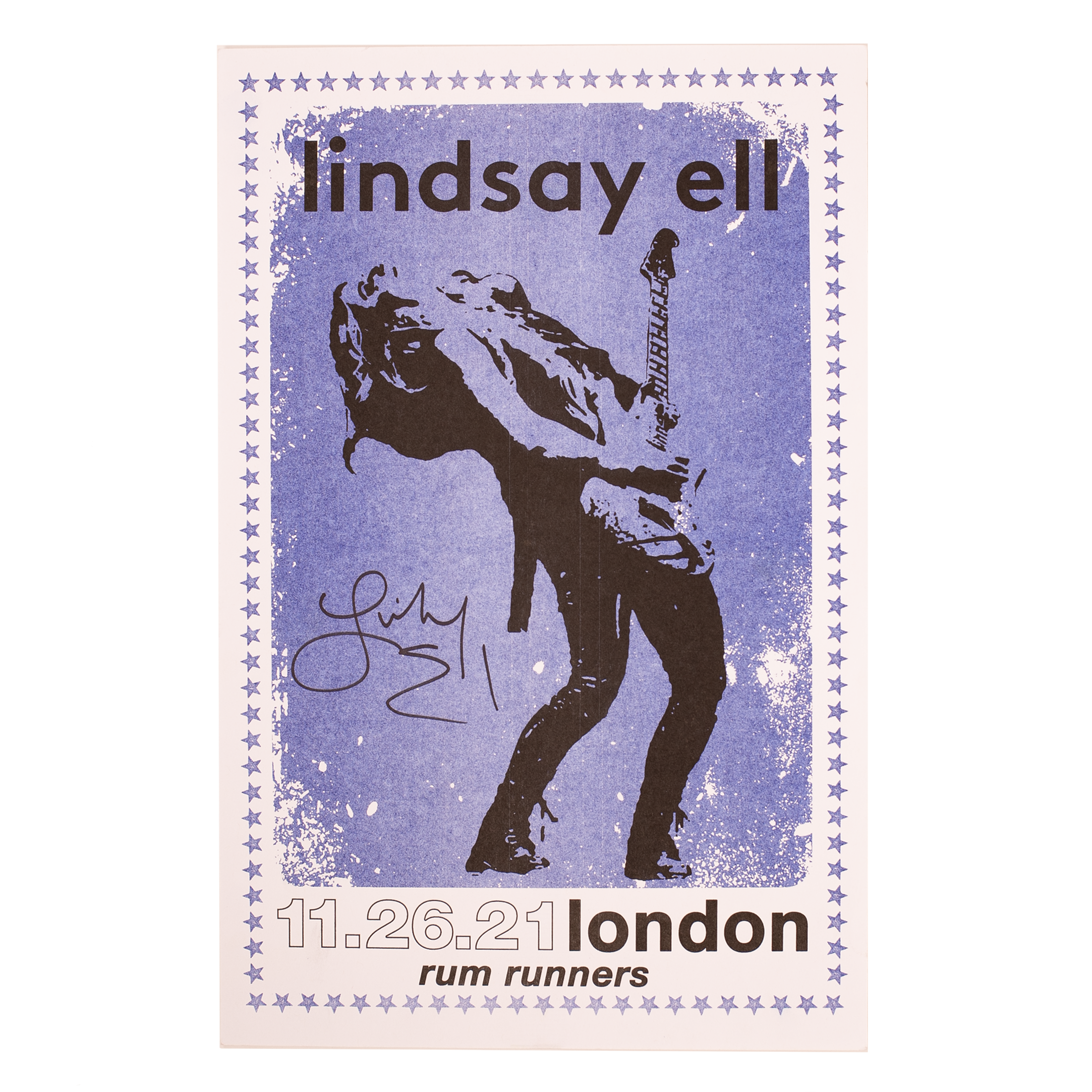 Lindsay Ell | London 2021 Autographed Tour Poster