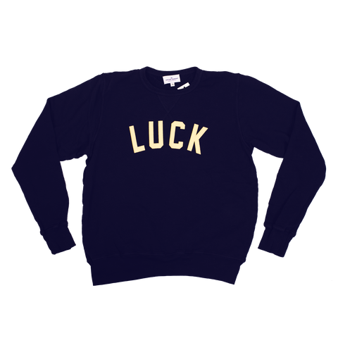 Luck Reunion | Oxford Pennant Crewneck - Navy