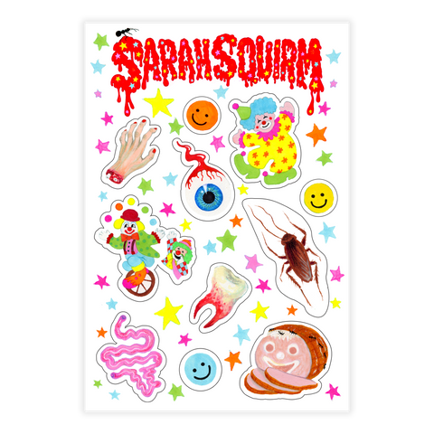 Sarah Squirm | Sticker Sheet