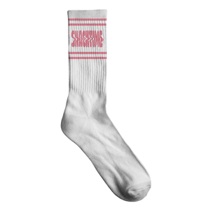 Snacktime | Socks - White & Pink