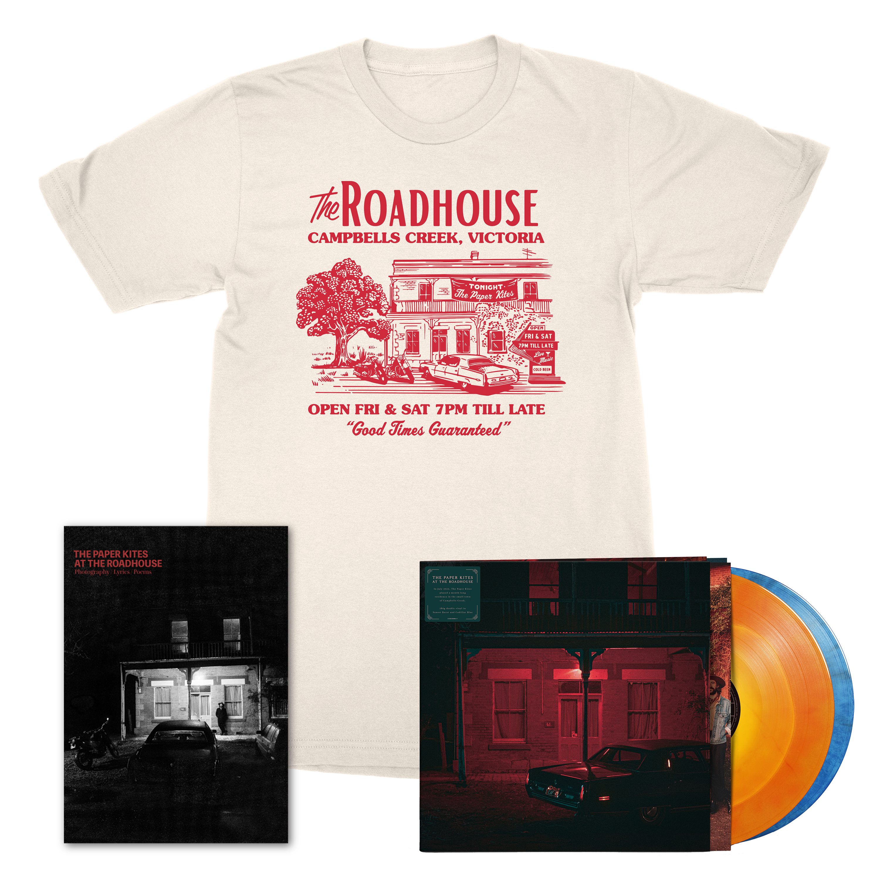 The Paper Kites | At The Roadhouse Vinyl, Book & T-Shirt Bundle *PREORDER*
