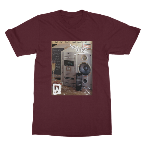 Merch Engine | Open Mike Eagle Stereo Unit T-Shirt - Maroon
