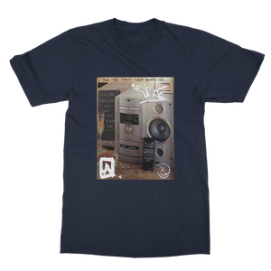 Merch Engine | Open Mike Eagle Stereo Unit T-Shirt - Navy