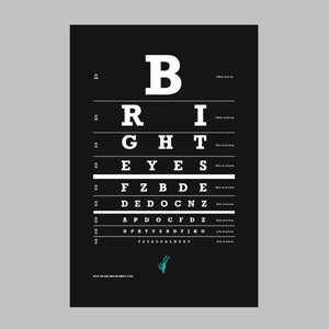 Bright Eyes | Eyechart Poster
