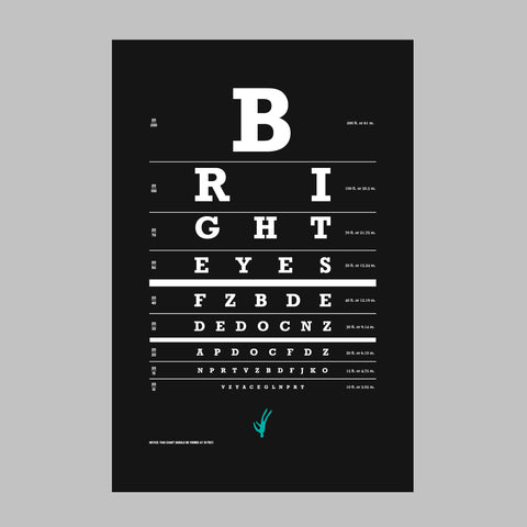 Bright Eyes | Eyechart Poster