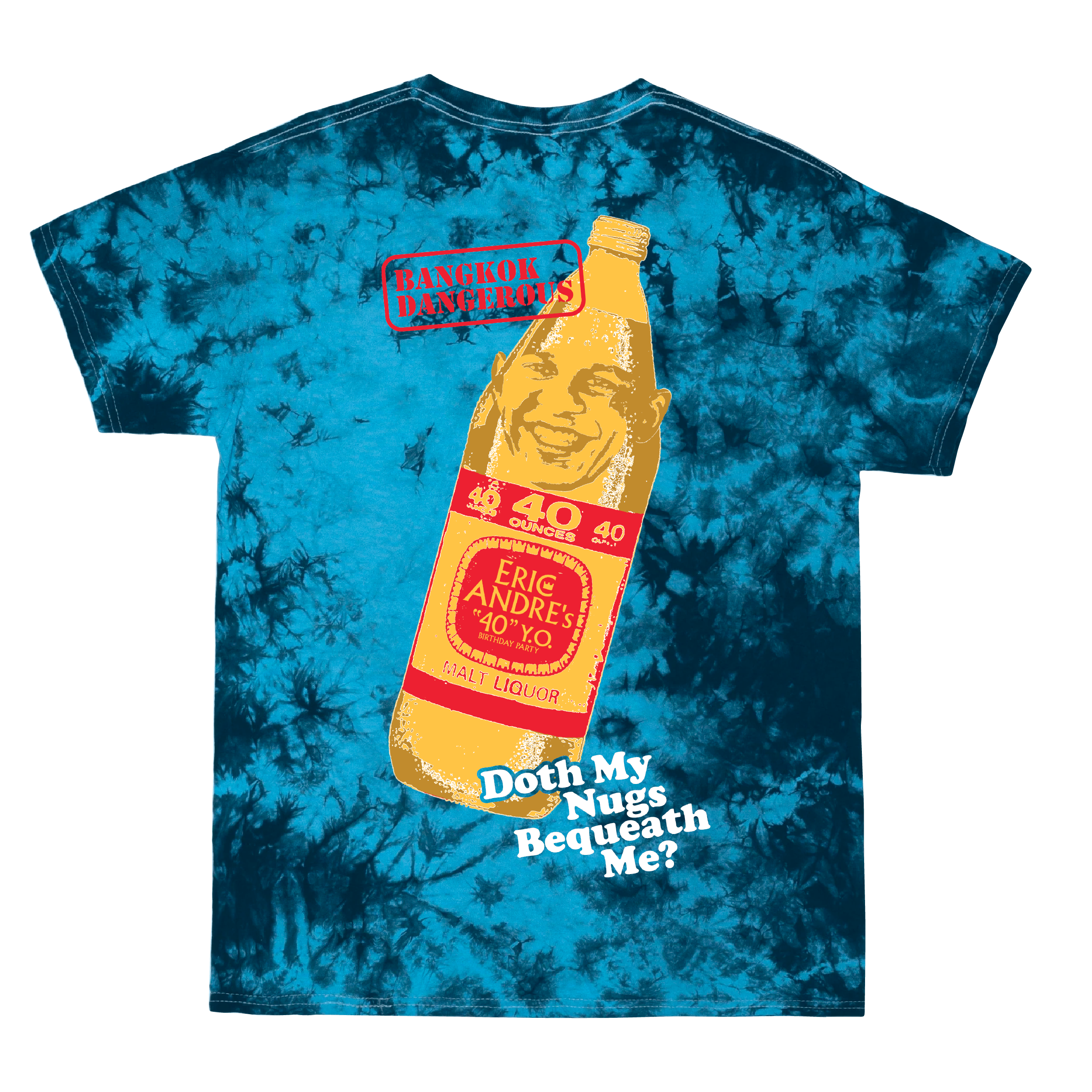 Eric Andre | Doth My Nugs Blue Tie Dye T-Shirt *PREORDER*