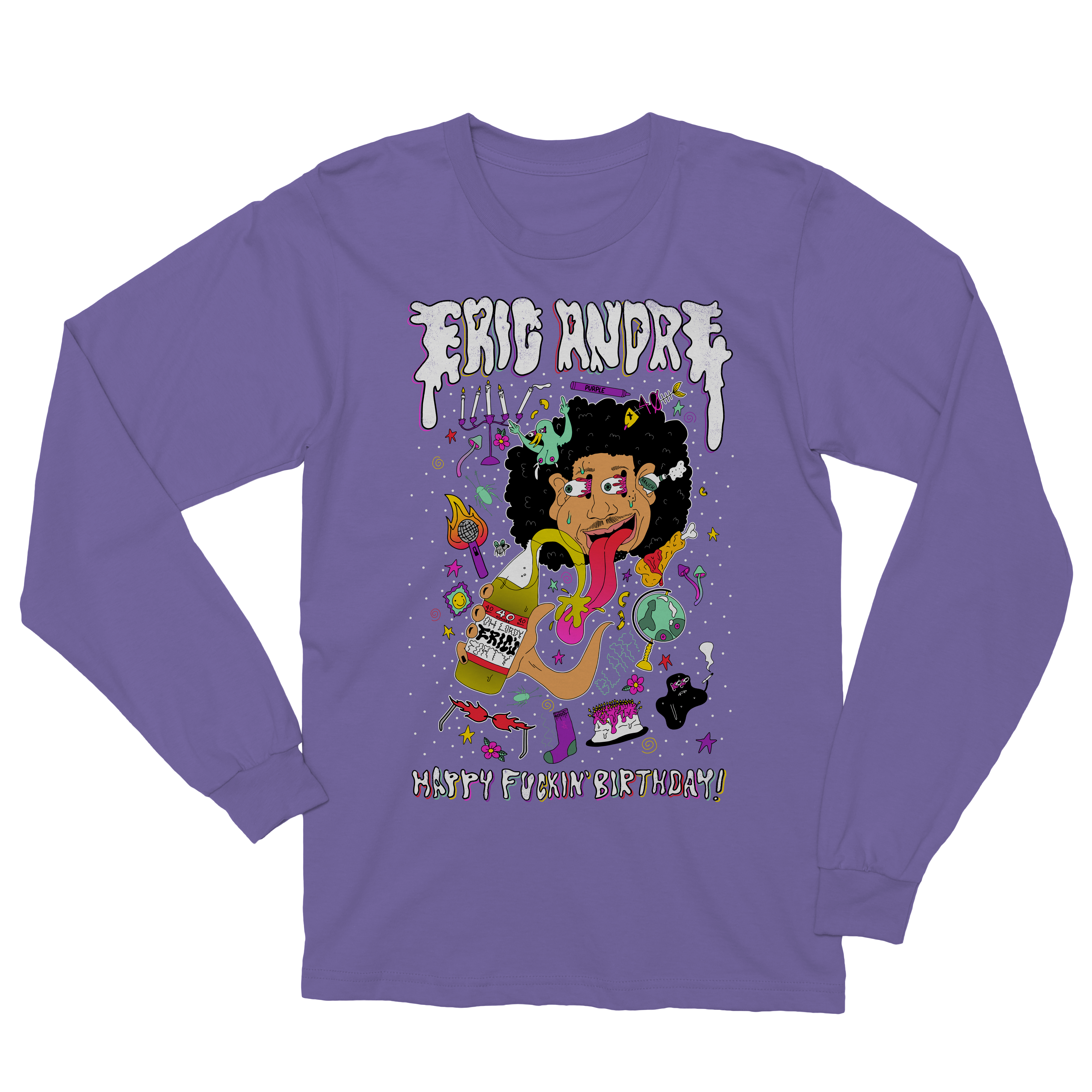 Eric Andre | Trippy Event Long Sleeve T-Shirt *PREORDER*
