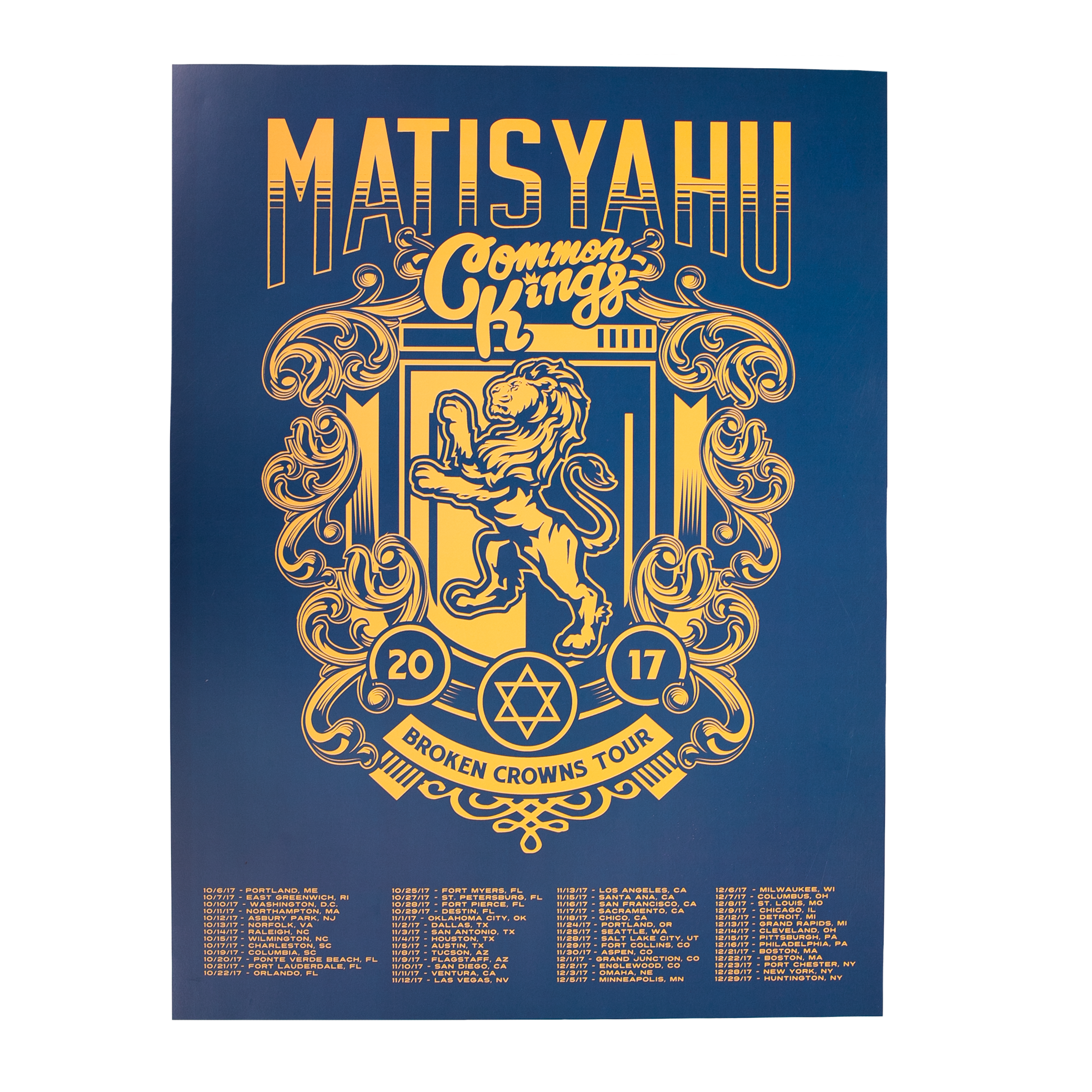 Matisyahu | 2017 Broken Crowns Tour Poster
