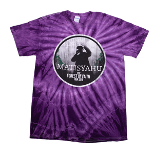 Matisyahu | 2018 Forest Of Faith Tour Tie-Dye T-Shirt - Purple