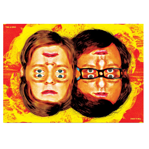 Tim and Eric | Mirrored Faces Poster
