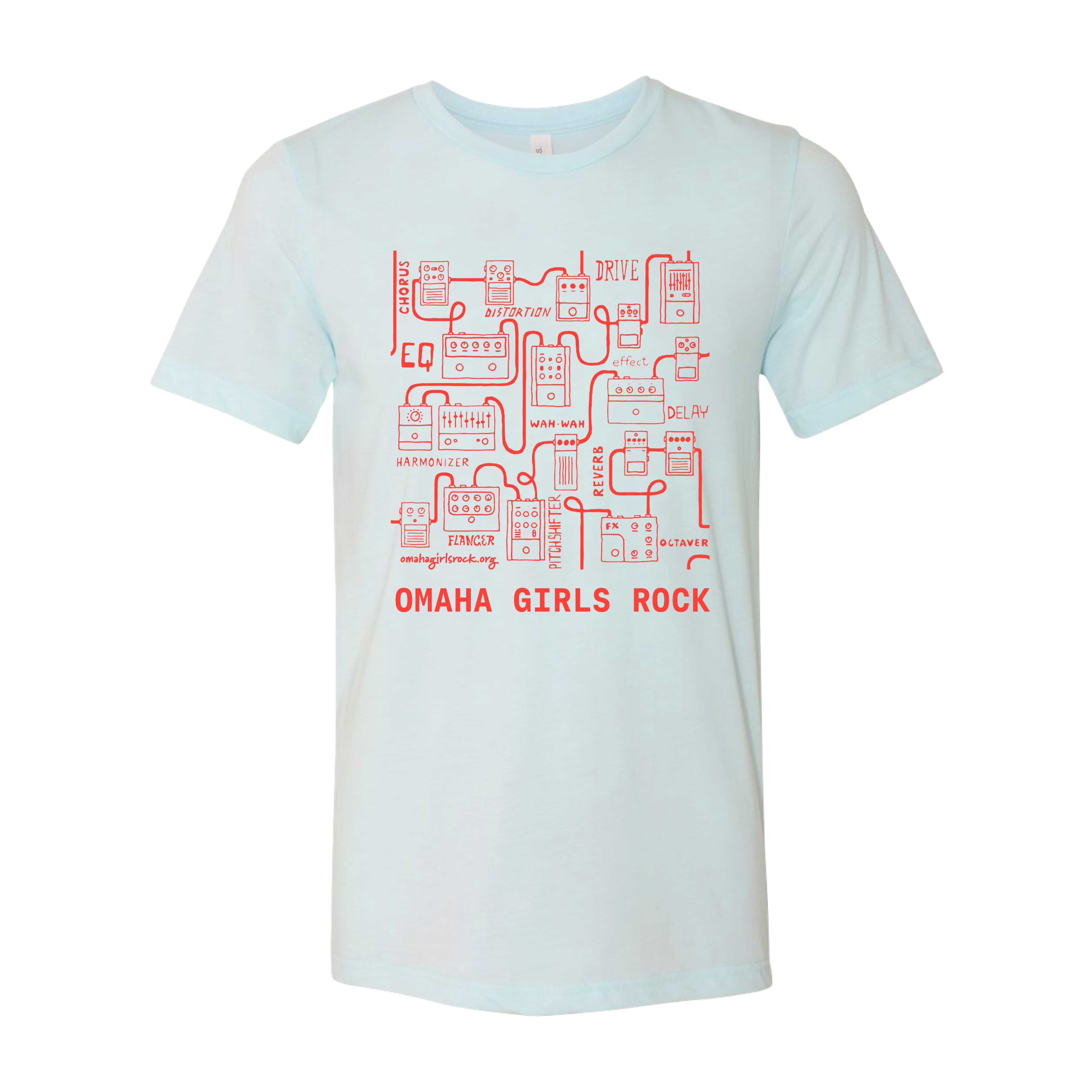 Omaha Girls Rock | Pedals T-Shirt