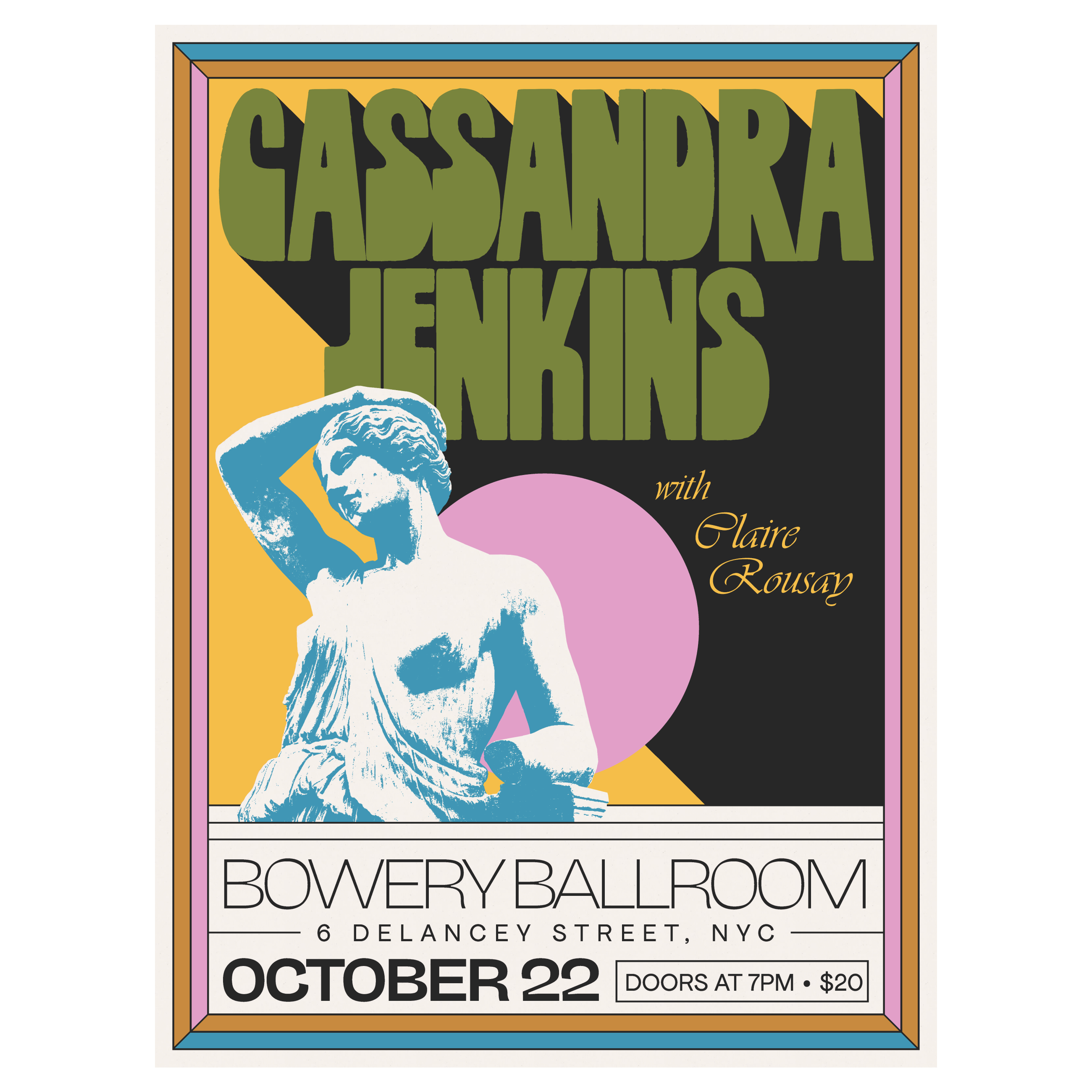 Cassandra Jenkins | Bowery Ballroom 10/22 Poster