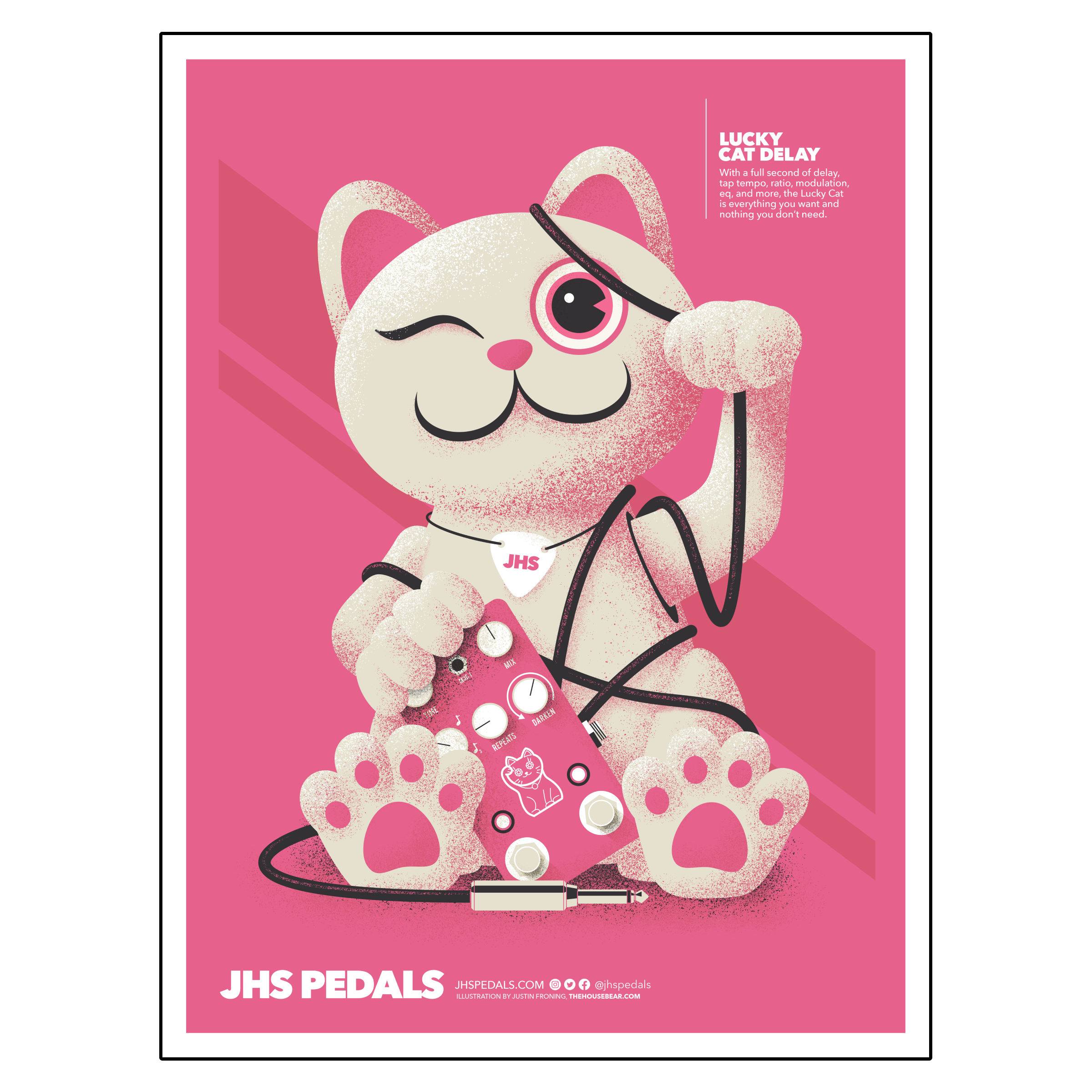 JHS Pedals | Lucky Cat Poster – Merch Central