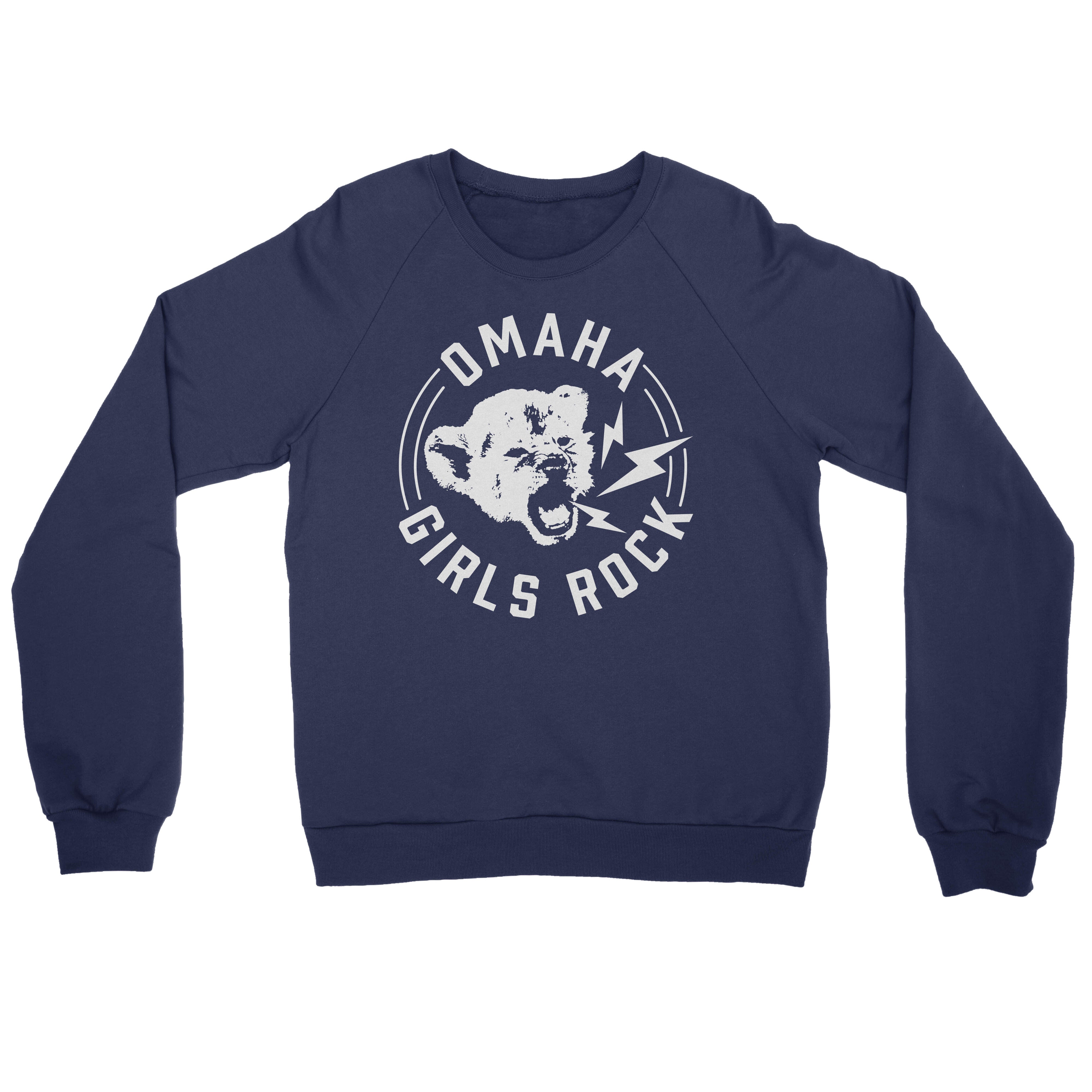 Omaha Girls Rock | Cub Crewneck Sweatshirt - Navy