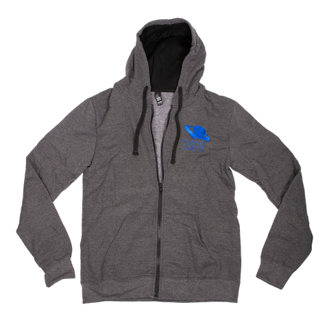 Planet Comicon | Embroidered Zip Hoodie - Grey