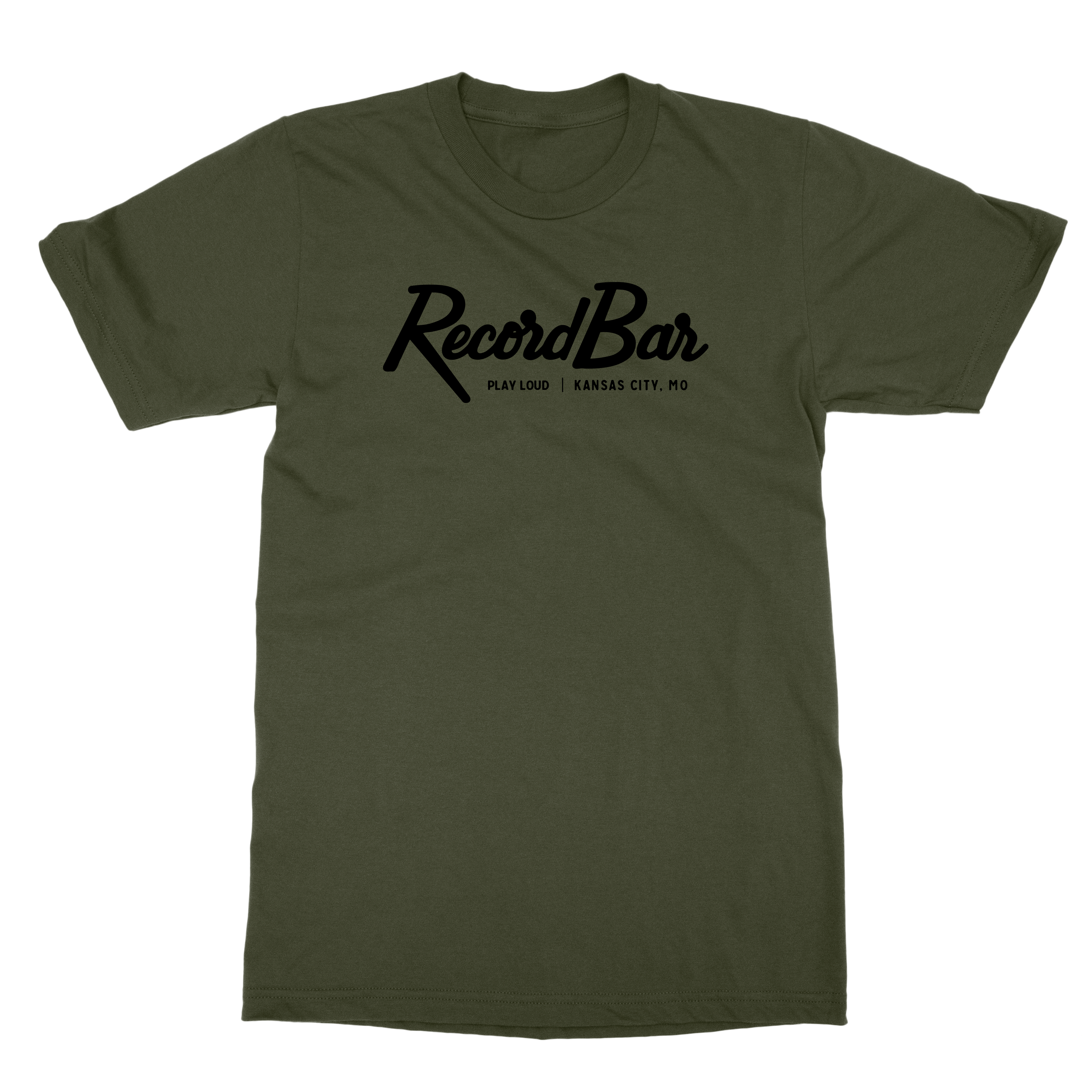 Record Bar | Play Loud T-Shirt - Army