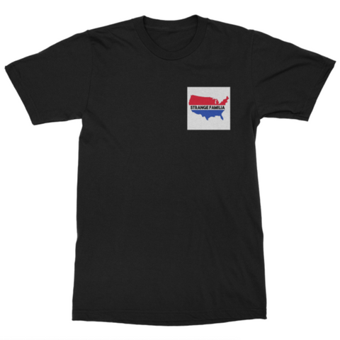 Strange Familia | USA T-Shirt - Black