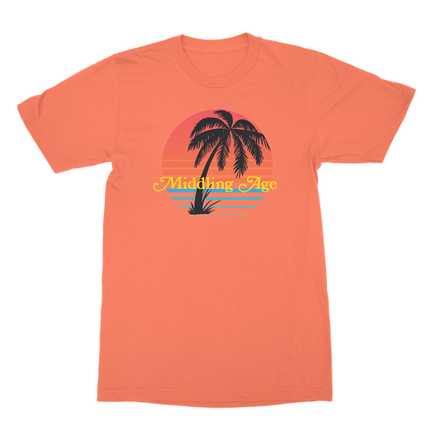 Tim Kasher | Middling Age T-Shirt - Coral