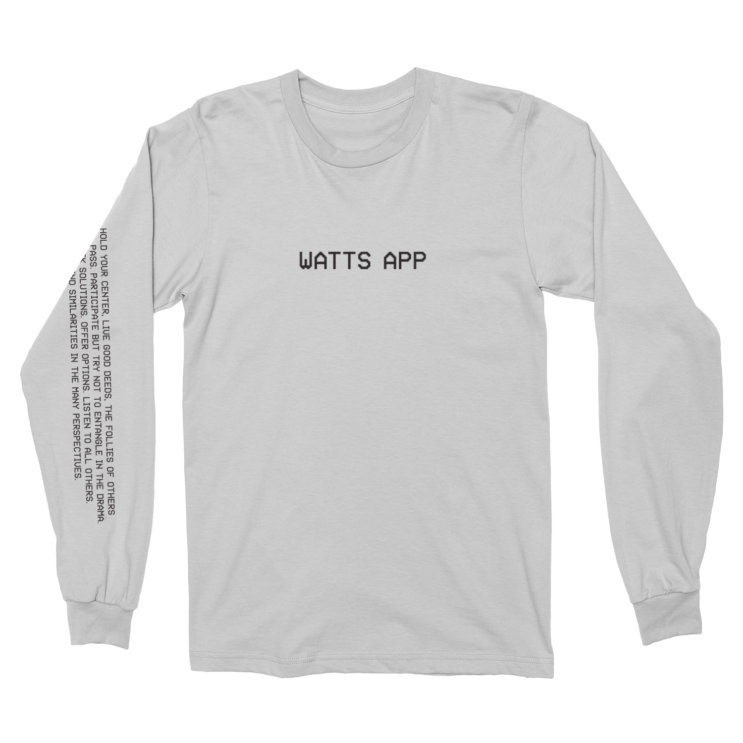 Reggie Watts | QR Code Long-Sleeve Shirt