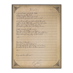 Brian Fallon | She Loves You Lyric Sheet