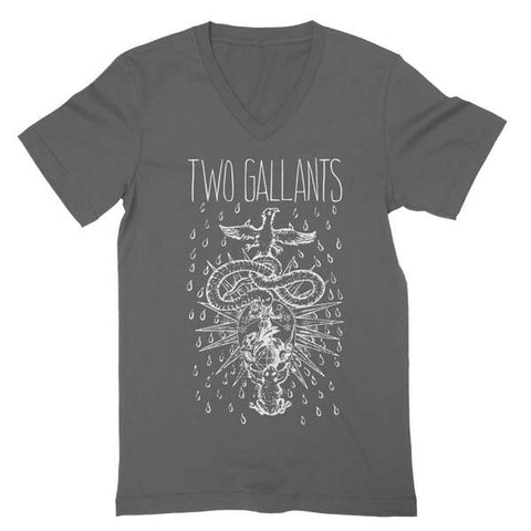 Two Gallants | Bird Snake V-Neck T-Shirt