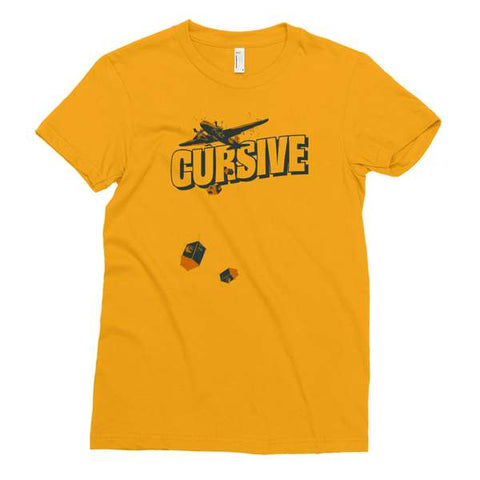 Cursive | Women's Bomber Yellow T-Shirt