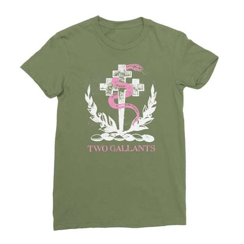 Two Gallants | Women's Crest T-Shirt - Army Green
