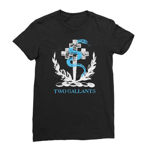 Two Gallants | Women's Crest T-Shirt - Black
