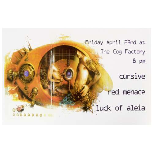 Cursive | Deadstock Cog Factory 4/23 Poster