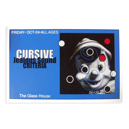 Cursive | Deadstock The Glass House 10/24/2003 Poster