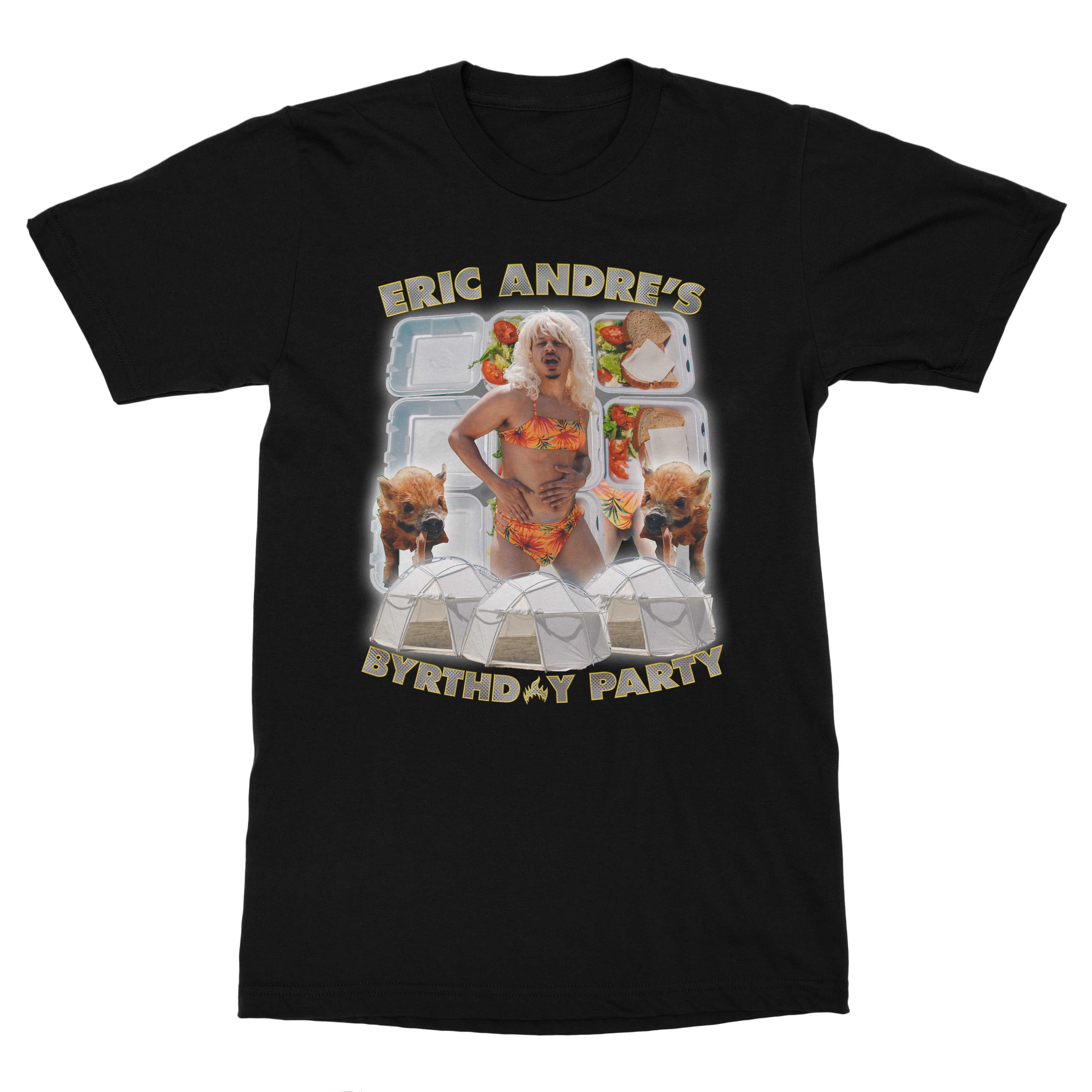 Canvas t-shirt with Eric Andre Byrthday design