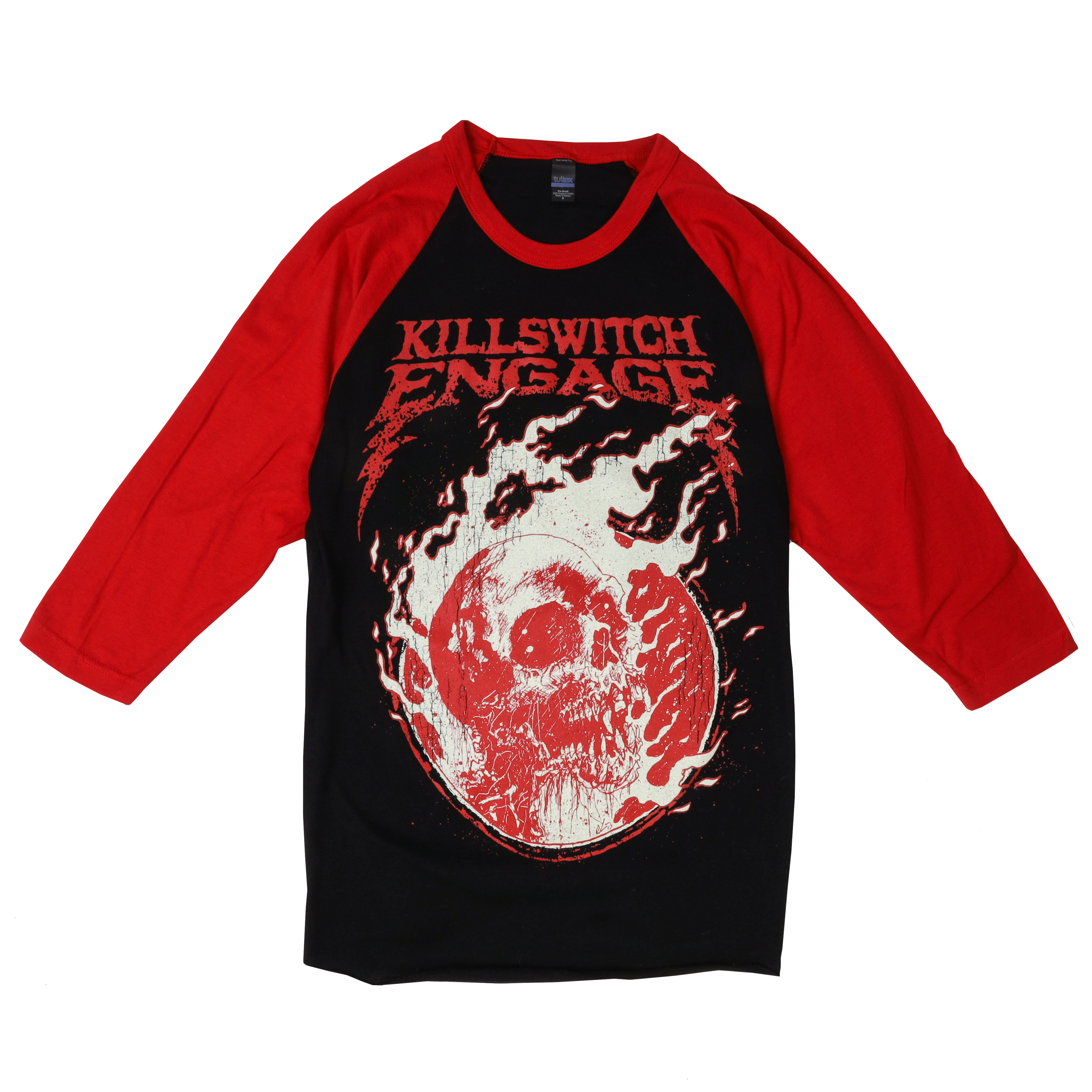 Killswitch Engage Vault | Flame Skull Raglan - Black/Red