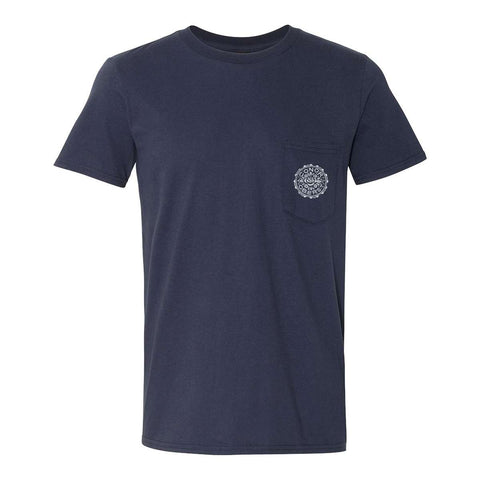 Conor Oberst | Floral Stamp T-Shirt - Navy