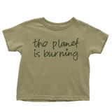 Ilana Glazer | Women's The Planet Is Burning For Real Cropped T-Shirt - Olive