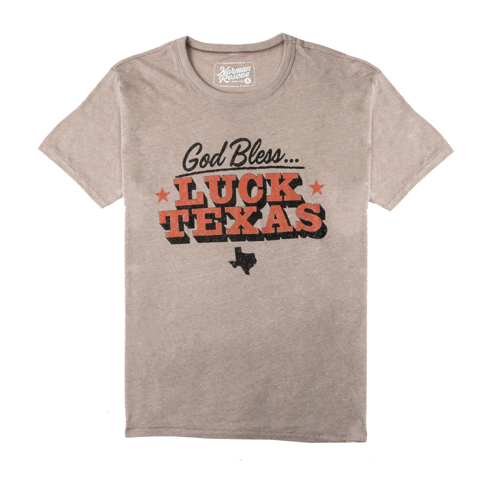 Luck Reunion | Norman Roscoe X Luck Reunion God Bless Luck Texas T-Shirt