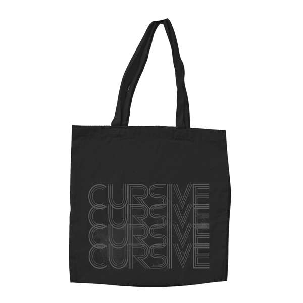 Cursive | Grey Rainbow Tote Bag