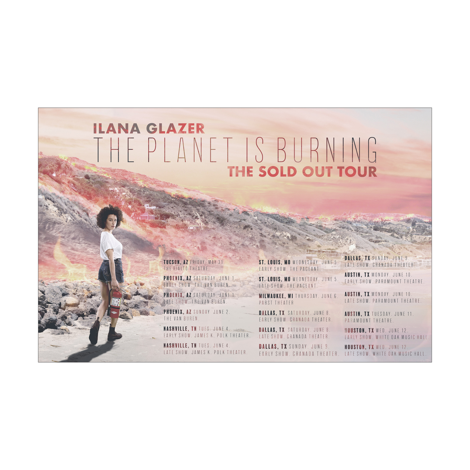 Ilana Glazer | The Planet Is Burning Tour Poster