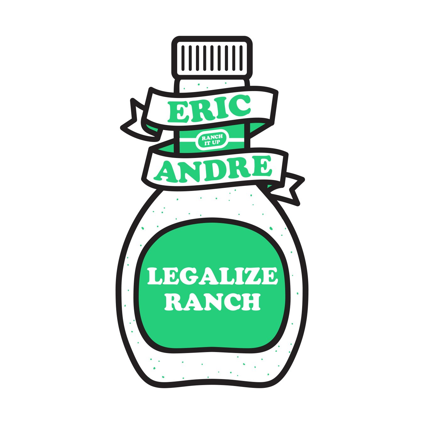 Eric Andre Legalize Ranch Sticker