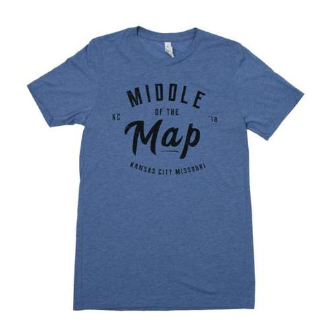 Middle of the Map Fest | 2018 Logo T-Shirt - Blue