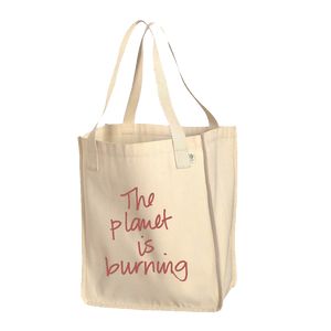 Ilana Glazer | Fuck! The Planet is Burning Organic Cotton Tote Bag - Natural Canvas
