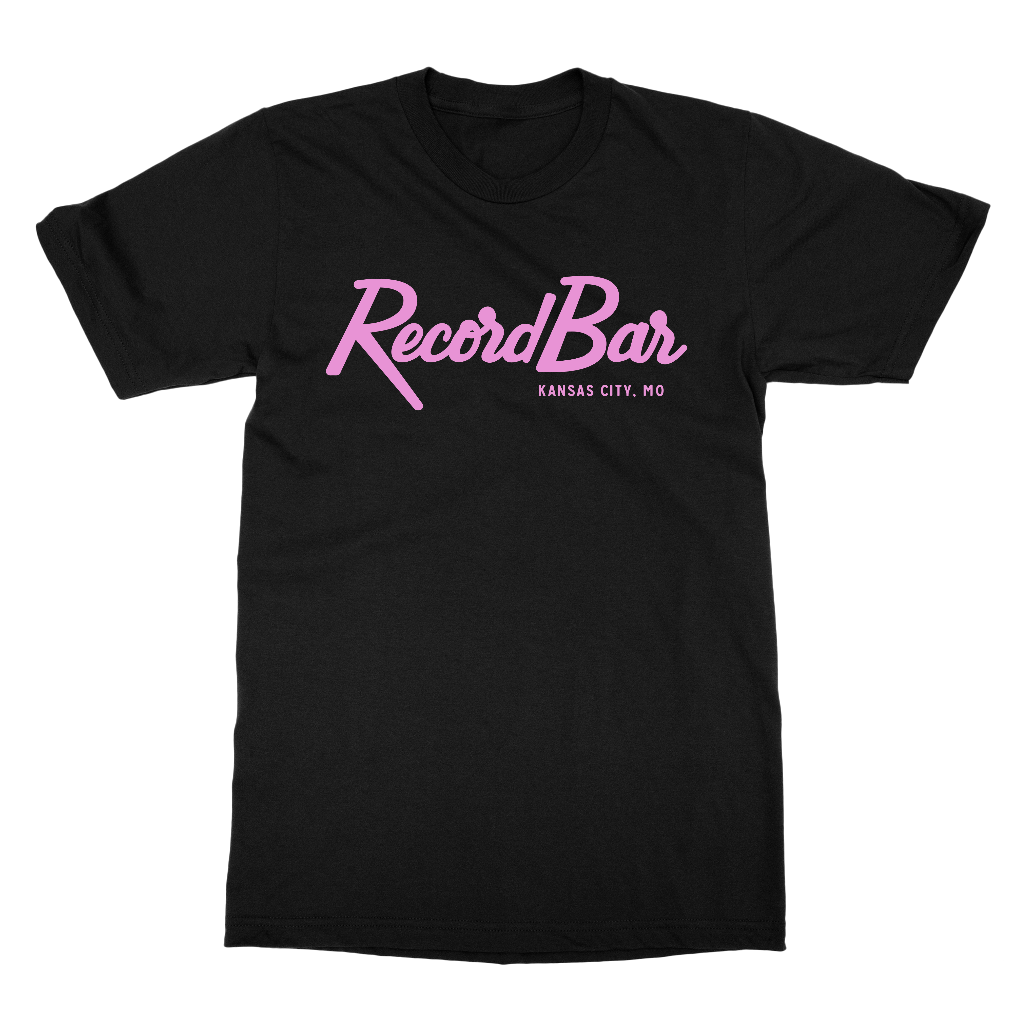 Record Bar | Pink Script Logo T-Shirt