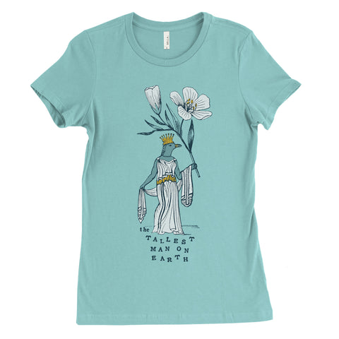 Tallest Man on Earth Womens Seafoam Tee with flower design