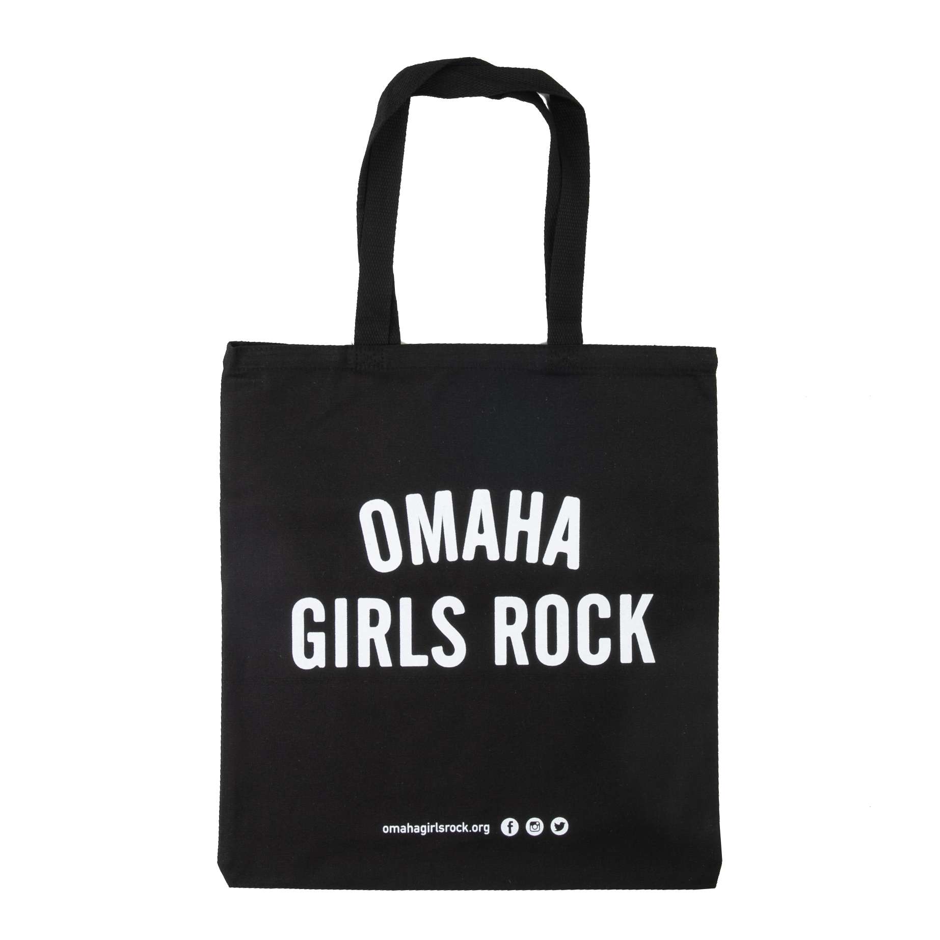 Omaha Girls Rock Tote Bag- Black