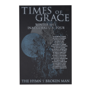 Times Of Grace | Inaugural US Tour Poster