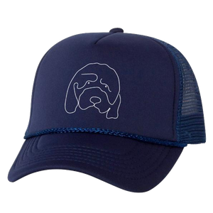 Hannah Gadsby Douglas the Dog Navy Trucker Hat