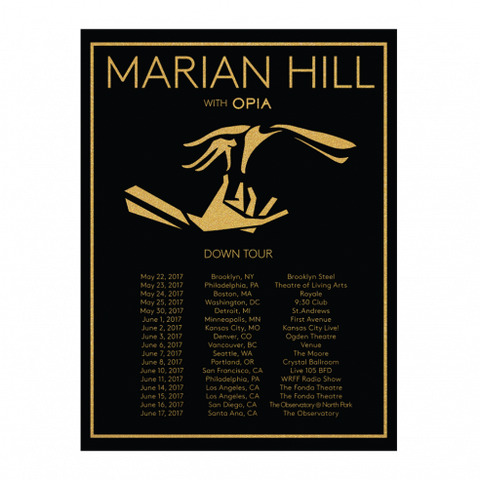 Marian Hill Down Tour Poster